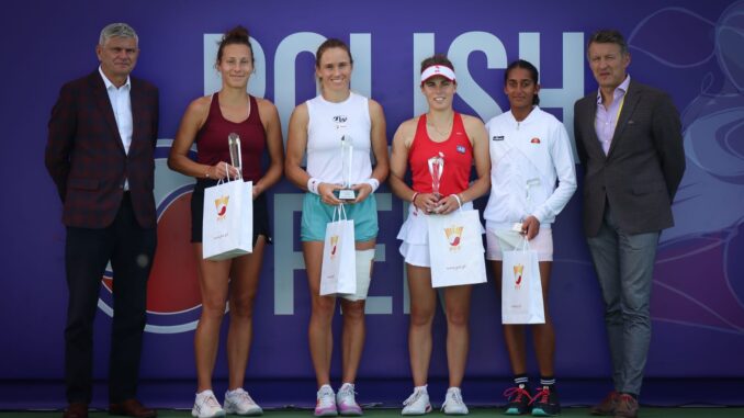 Ceremonia2 Najlepsze deblistki WTA 125 Polish Open