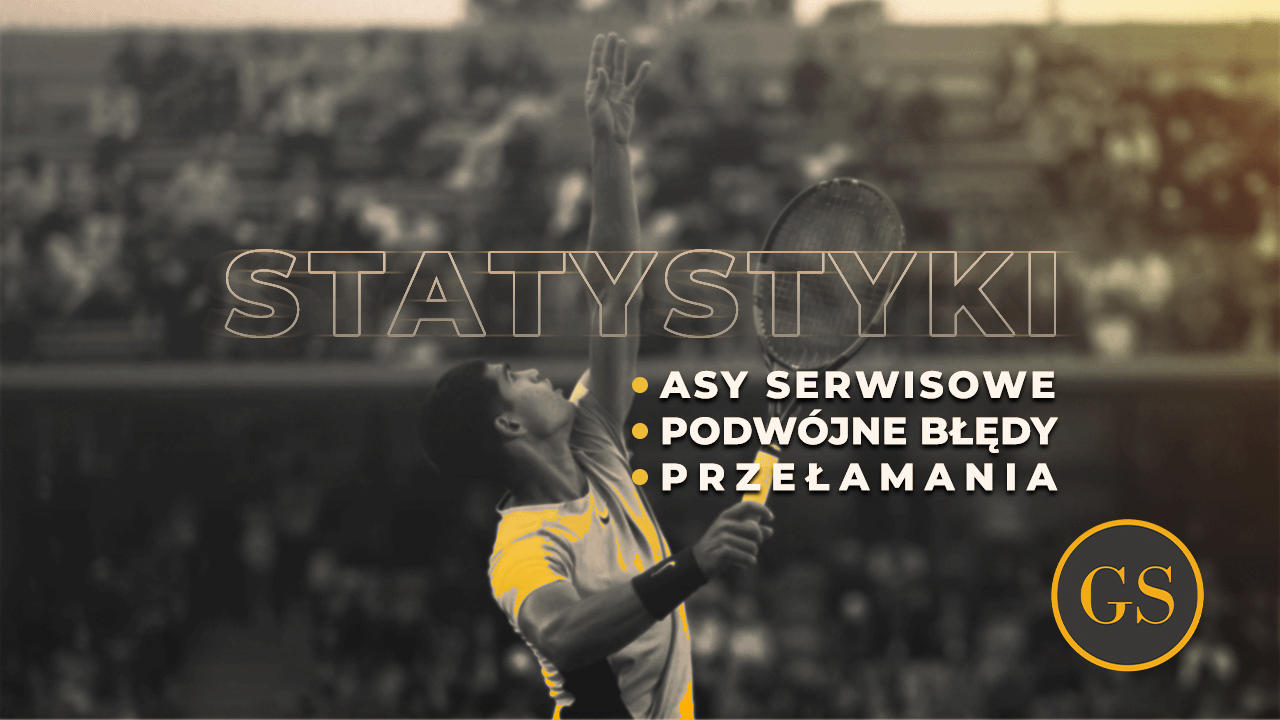 Statystyki: asy, podwójne błędy & przełamania Australian Open 2025 1R