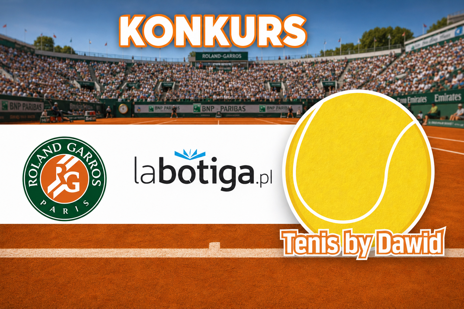 Wytypuj finalistów Roland Garros 2026 i wygraj książkę tenisową!