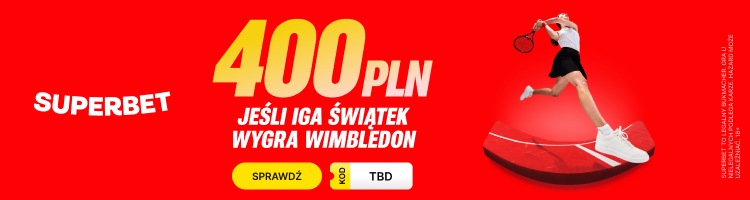 400 PLN za tytuł Świątek na Wimbledonie! [PROMOCJA]