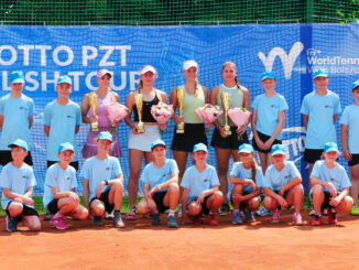 Finalistki gry podwójnej turnieju w Bolszewie.