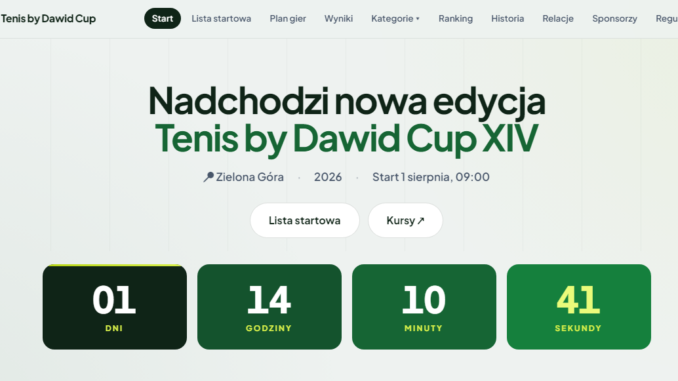 Tenis by Dawid Cup - strona główna
