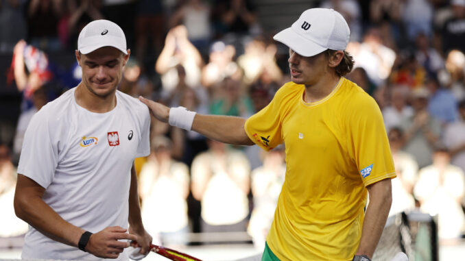 Australia vs Polska podczas Davis Cup