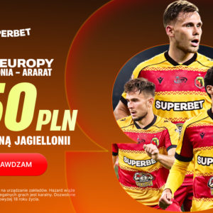 Superbet kod promocyjny TBD - 350 zł za wygraną Jagiellonii Jagiellonia - promocja kod TBD