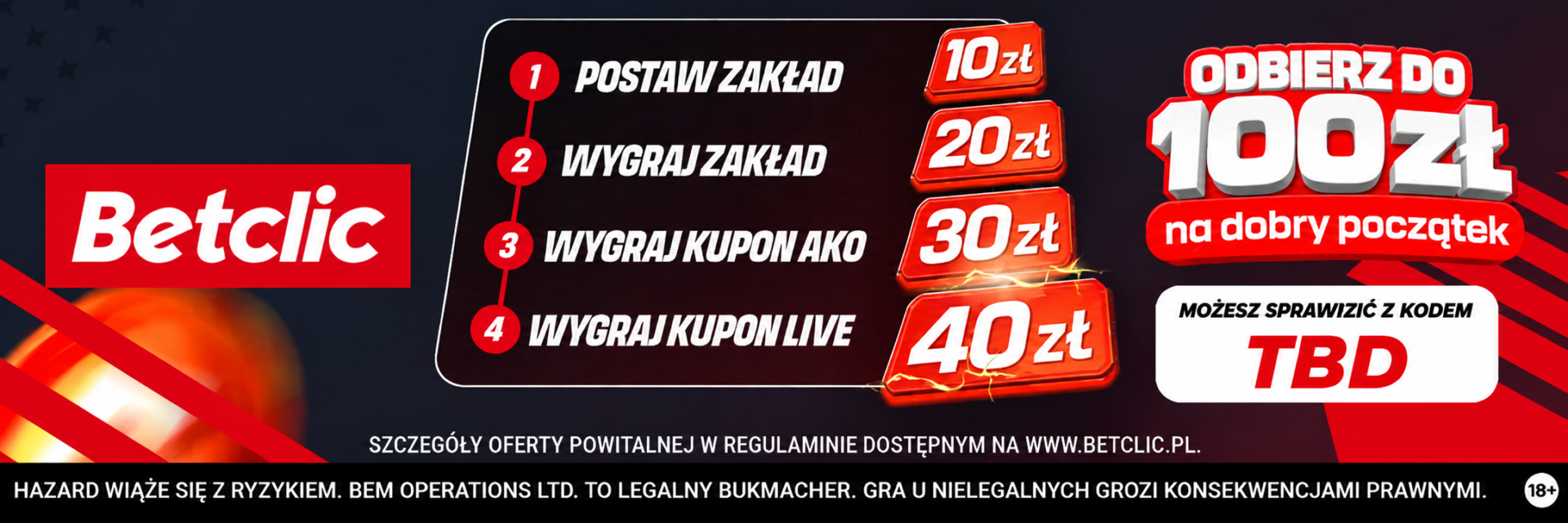 Kod promocyjny Betclic Kod promocyjny Betclic