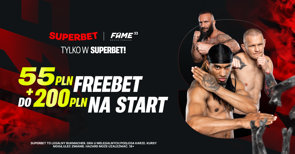 Kod do założenia konta na Famme mma 33 w Superbet